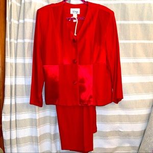 Red 2 Piece Pantsuit